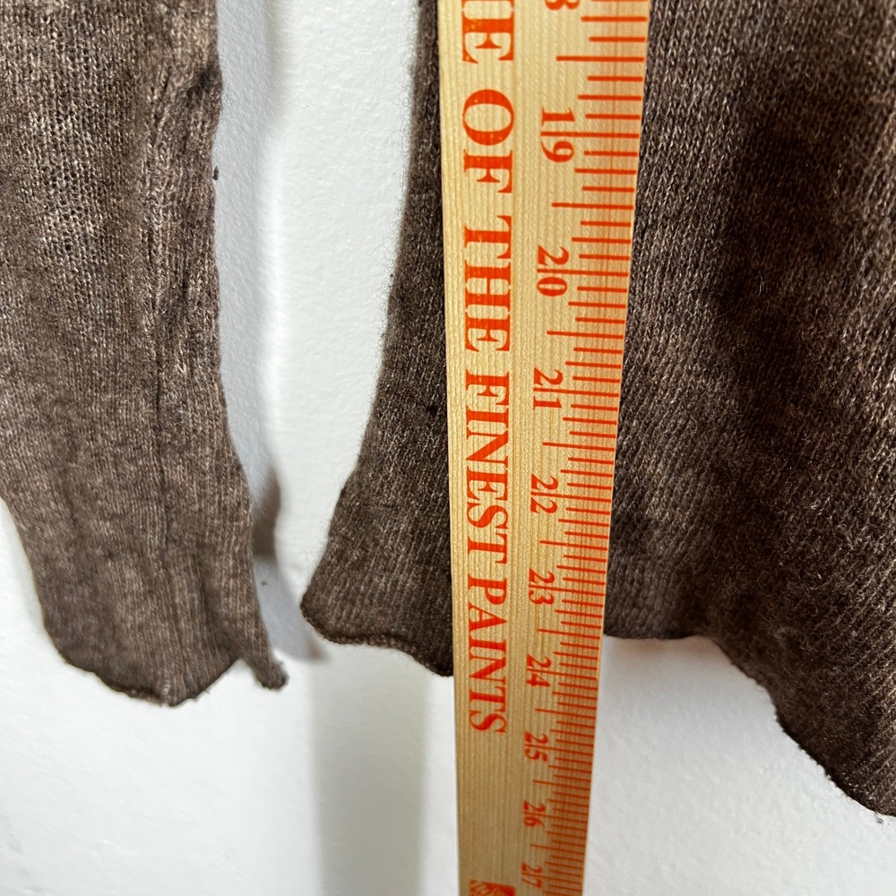 Velvet By Graham & Spencer Brown Wool Blend Sweater Sz Small‎ - Picture 6 of 7